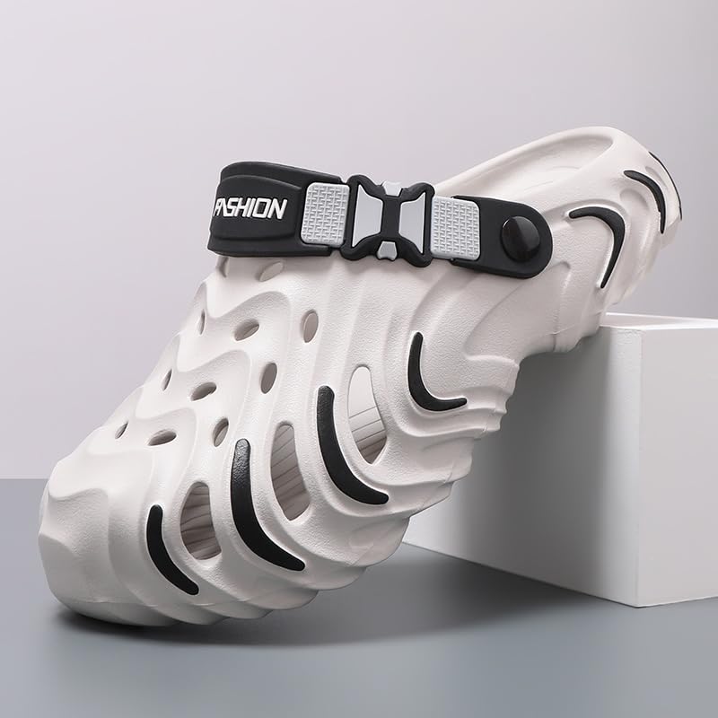 Image of Men's Clog Garden Shoes Adult Mule Outdoor Sports Sandals Summer Water Beach Shoes Casual Comfortable Fashion Breathable Slippers Lightweight