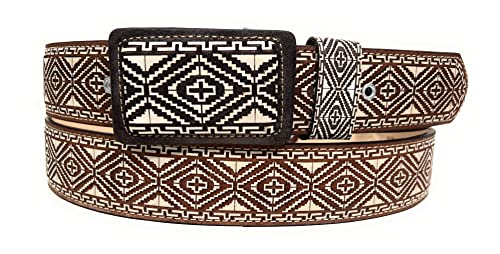 Authentic Mexican Charro Belt Brown Genuine Leather, Cinto vaquero Cinturon charro2