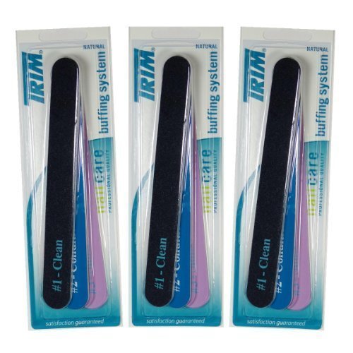 Buy Trim Professional and Natural Nail Buffing System. 3pack (9 boards