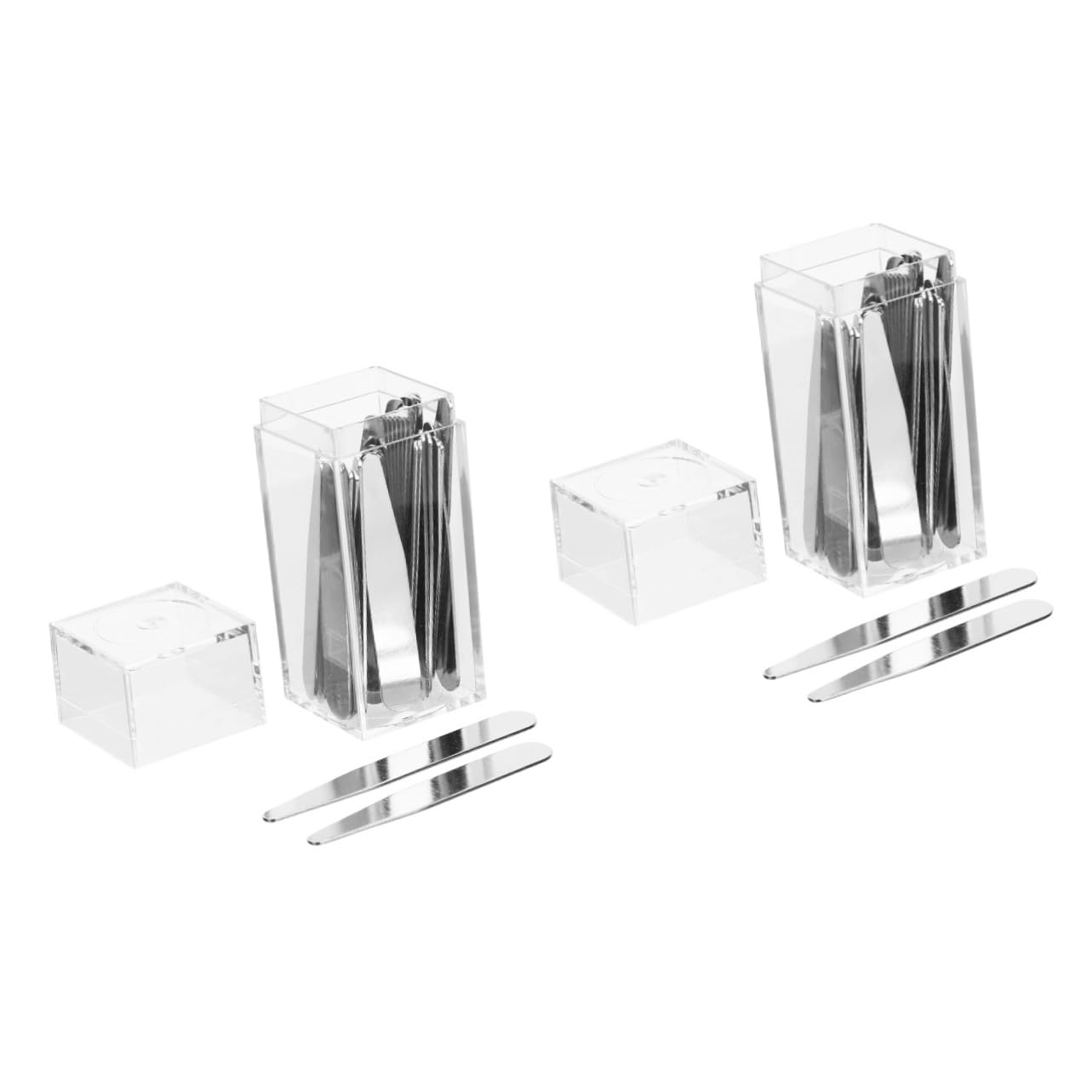 80piezas Collar Stays Metálicos Para Camisas De Hombre De Inoxidable Para Soporte De Cuello Prevención De Arrugas y Estilo Elegante Pack De Unidades