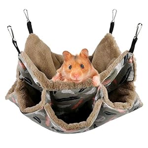 Aceshop Hangmat voor Kleine Huisdieren Hangmat Warme Hangende Hangmat voor Hleine Dieren Triple-Layer Sugar Glider…