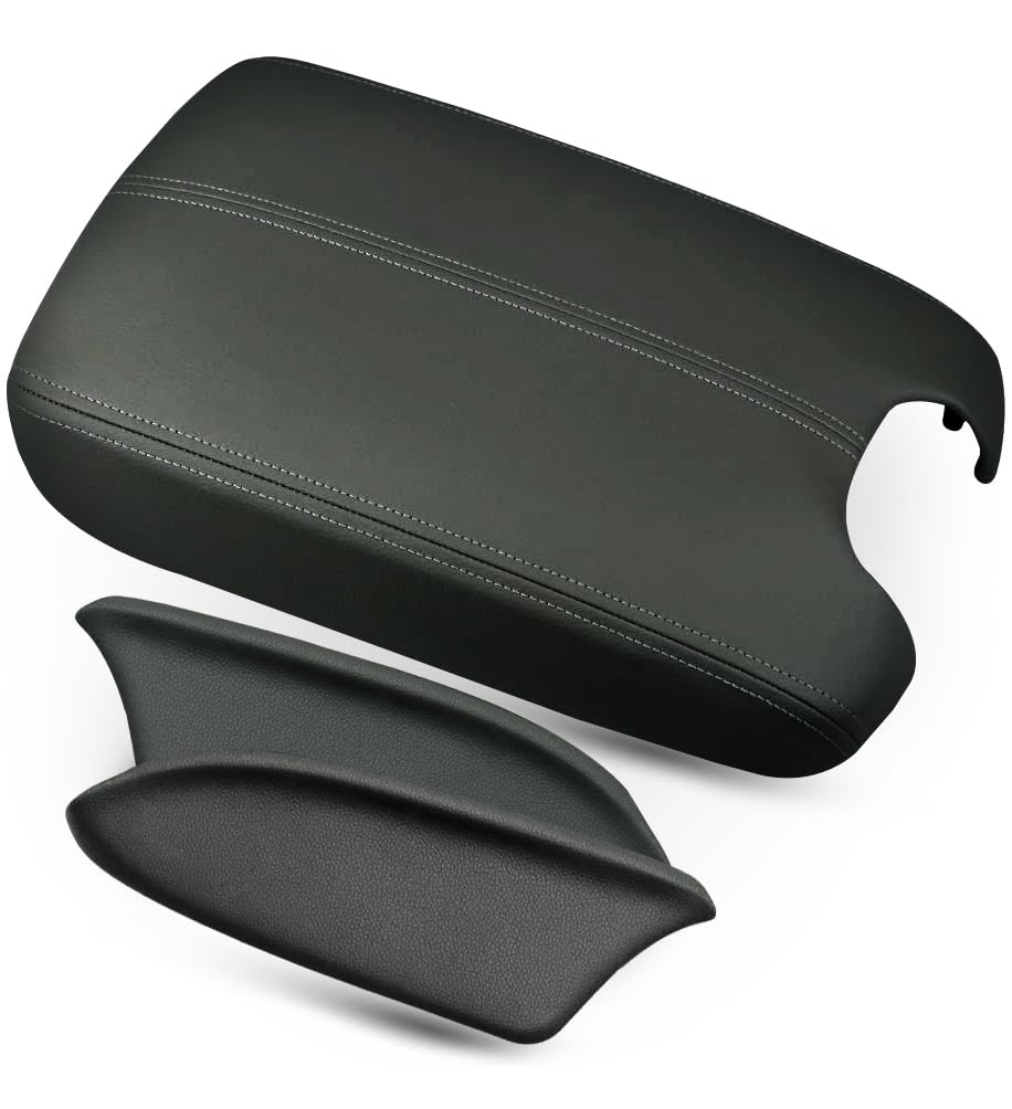 Trunk Lids &amp; Parts For Honda Accord Black Leather Center Console Armrest Cover For 2008 2012 Honda Accord K 1224603