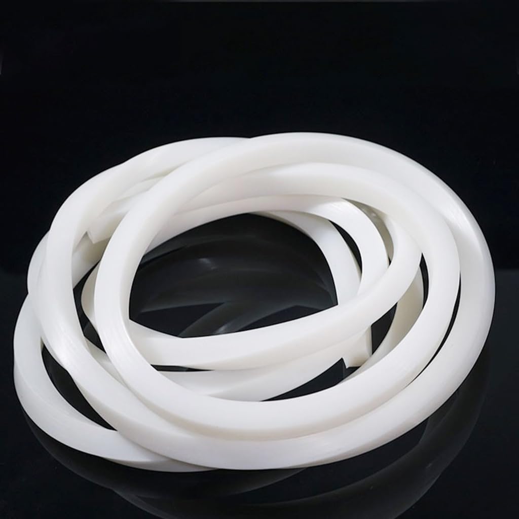 Striscia Di Tenuta In Gomma Siliconica Solida Bianca Resistenza Al Calore Barre Quadrate Impermeabili Antiscivolo, For Hardware Windows Asta In Silicone Quadrato Assorbimento Degli Urti Meccanici ( Co