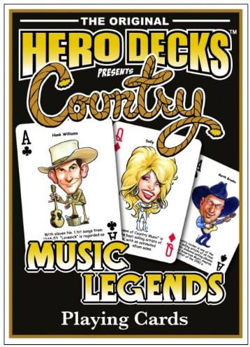 Country Music Legends Singers Collectible Playing Poker Cards Fans Hero Decks