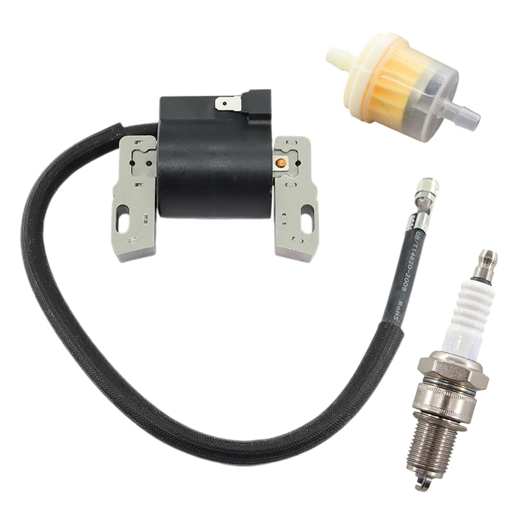 MCHNIC Ignition Coil For Briggs & Stratton 492341 491312 490586 495859 Lawnmower 161436 161437 161430 161432 286702 286707 28B707 28C707 28D707 Spark Plug Lawnmower