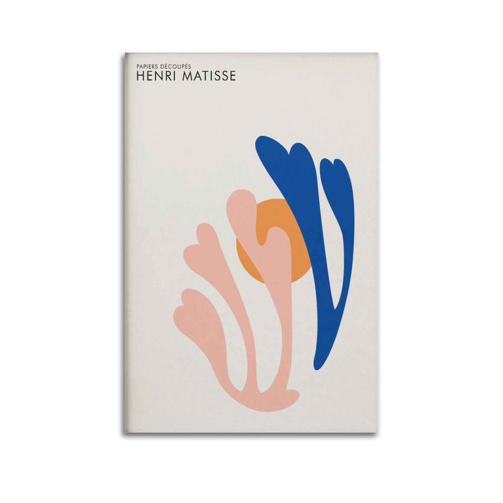 xiaoxiaoshen Henri Matisse Abstract Moss, Blush & Blue Composition Canvas Poster Wall Art Prints Room Aesthetic Murals Bedroom And Living Decorations 20x30inch(50x75cm)