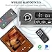 Retro Vintage Radio for Classic Vehicle - Single Din Bluetooth Car Stereo with AM FM USB AUX EQ Subwoofer RCA Output
