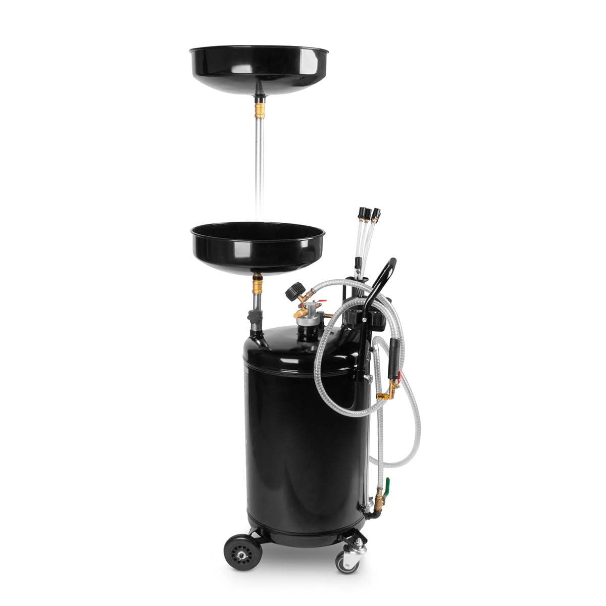 STAHLWERK Réservoir de collecteur d'huile avec une capacité de 70 l (OD-70 ST) – Collecteur d'huile mobile pour la récupération d'huile usagée lors du changement d'huile, dispositif d'aspiration
