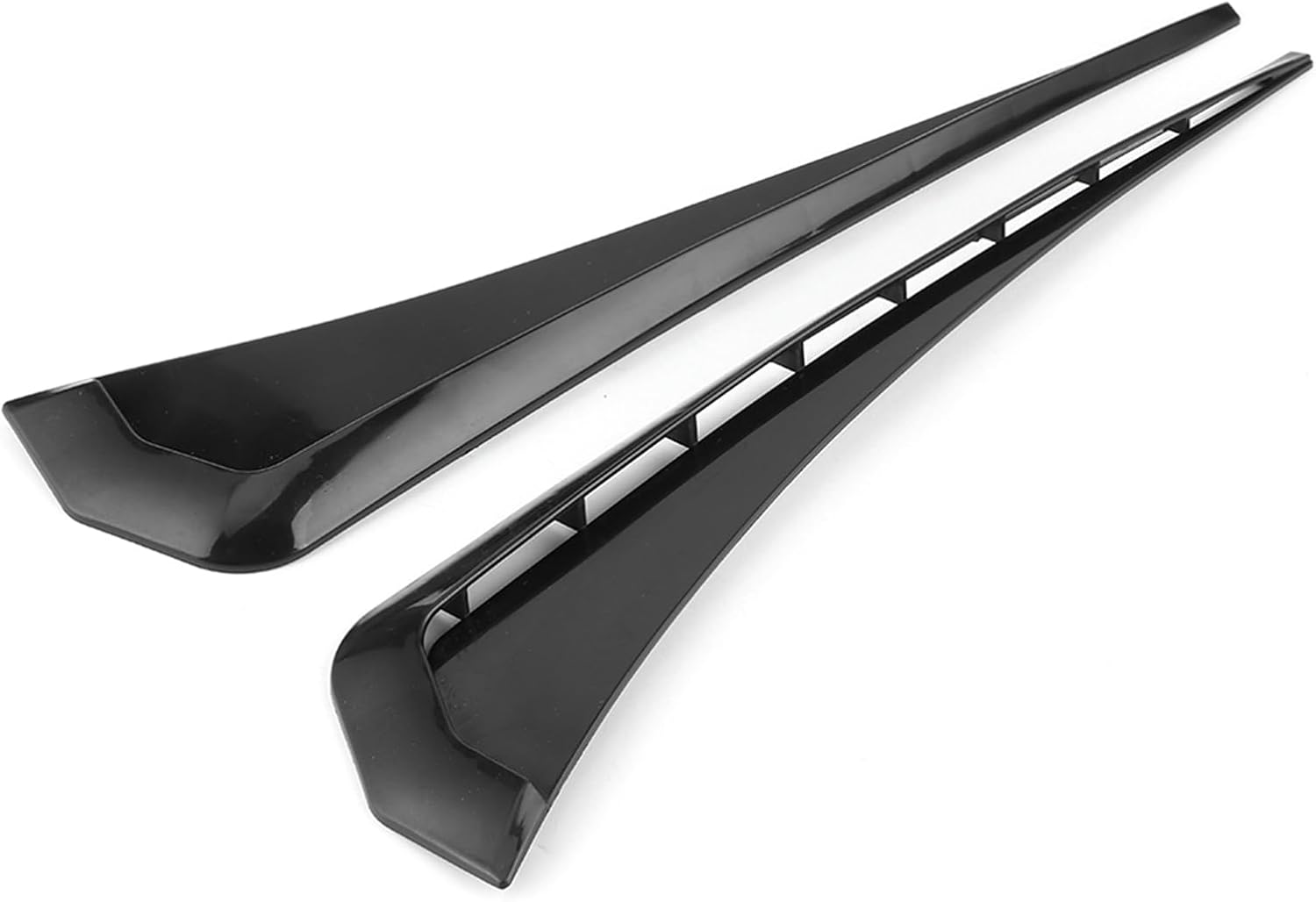 Qiilu Car Side Vents, 2 Pcs Air Vent Trim Cover, Decorative Stickers, Car Hood Vent Scoop Kit for etc