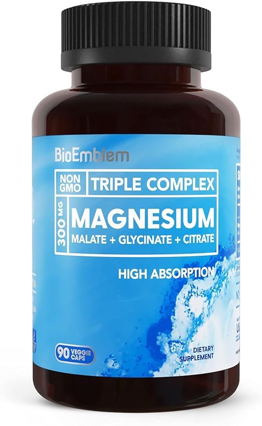 Dickinsons Triple Magnesium Complex | Magnesium Glycinate, Malate, & Citrate for Muscles, Nerves, & Energy | High Absorption | Vegan, Non-GMO | 120 Capsules (B0CTCMWS8G) Amazon Price History, Amazon Price Tracker