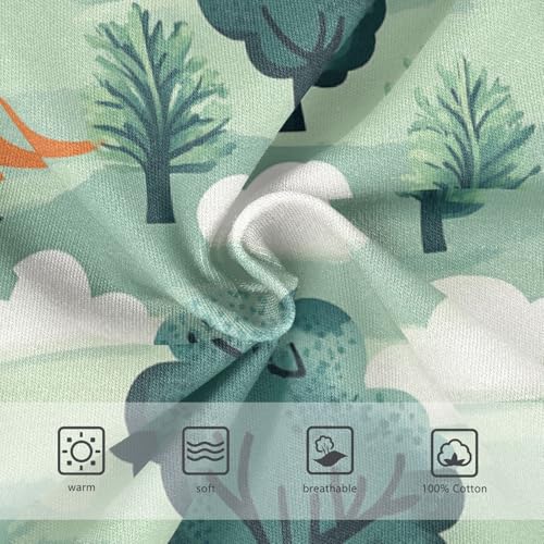 Wusikd Dinosaurs Boys' Underwear Cotton Clouds Tree Boys Briefs Soft Toddler Underwear 2T3