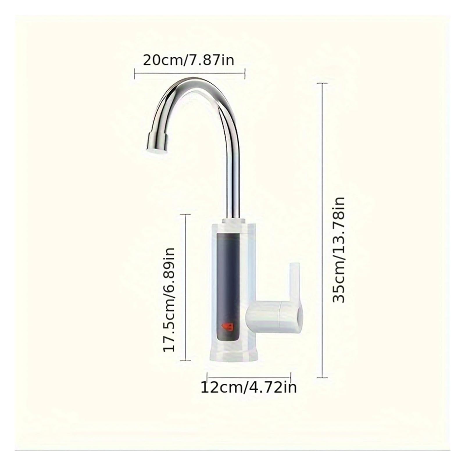 Grifo eléctrico de calentamiento rápido con pantalla digital instantánea for cocina y baño,con buen aislamiento