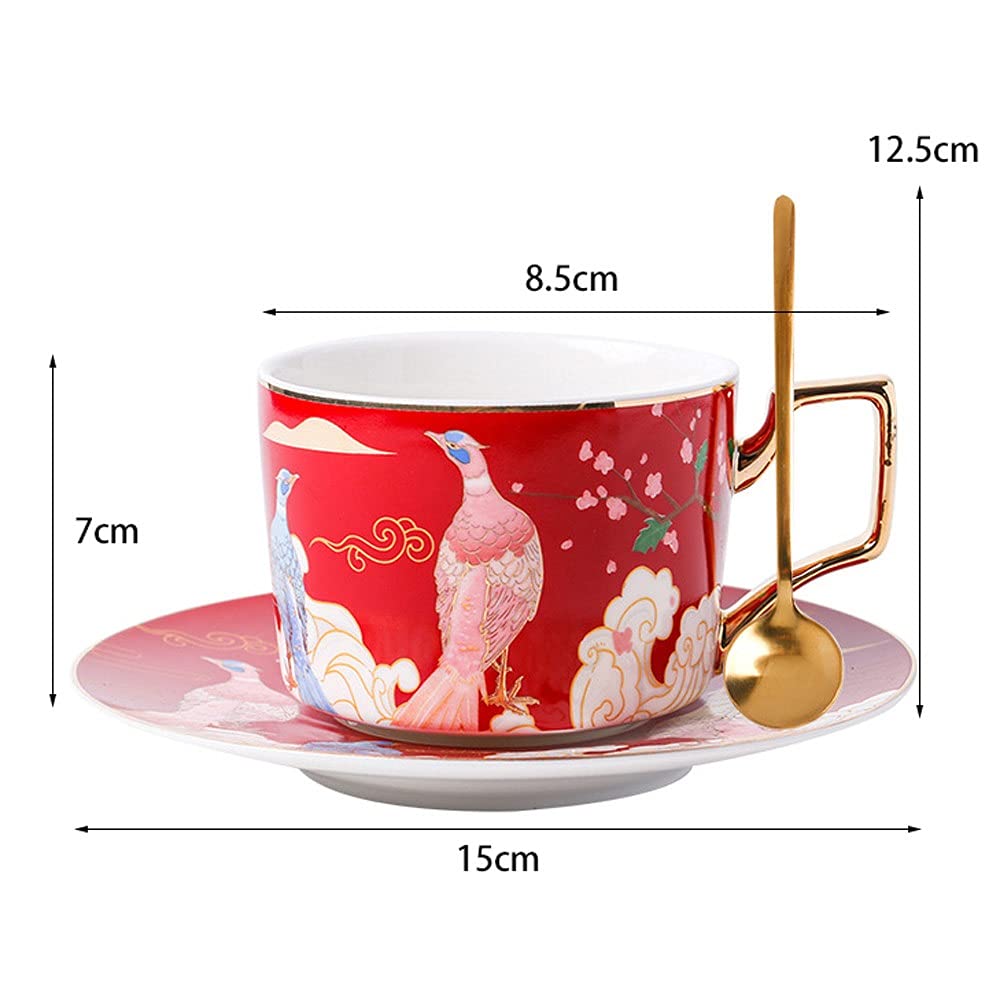 Ensemble Tasse à café et Soucoupe en céramique Tasses contemporaines en Porcelaine Tasses à thé Ensemble Tasse à café et Soucoupe Haut de Gamme