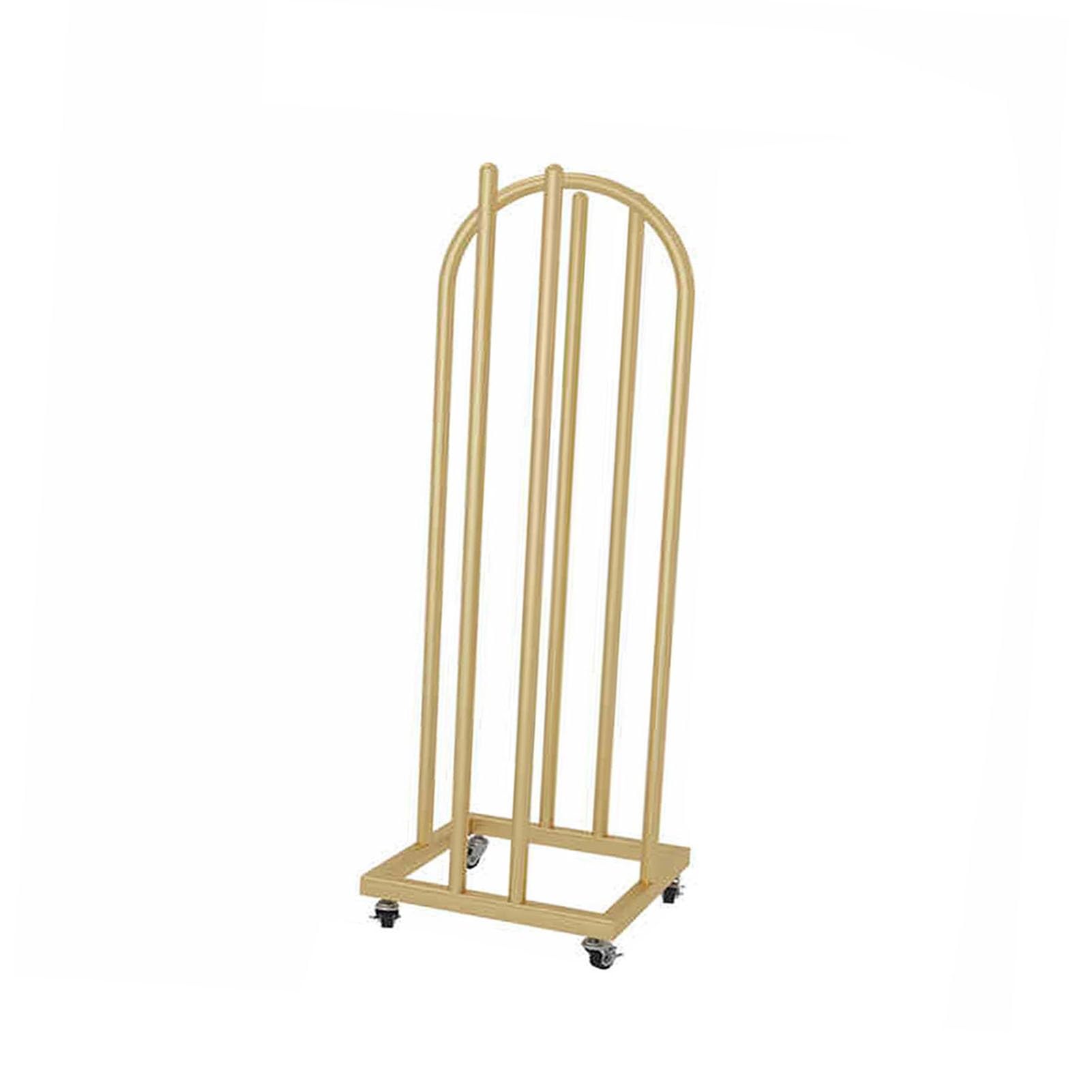 Soporte de metal para ropa vestidor móvil organizador de tiendas y hogar