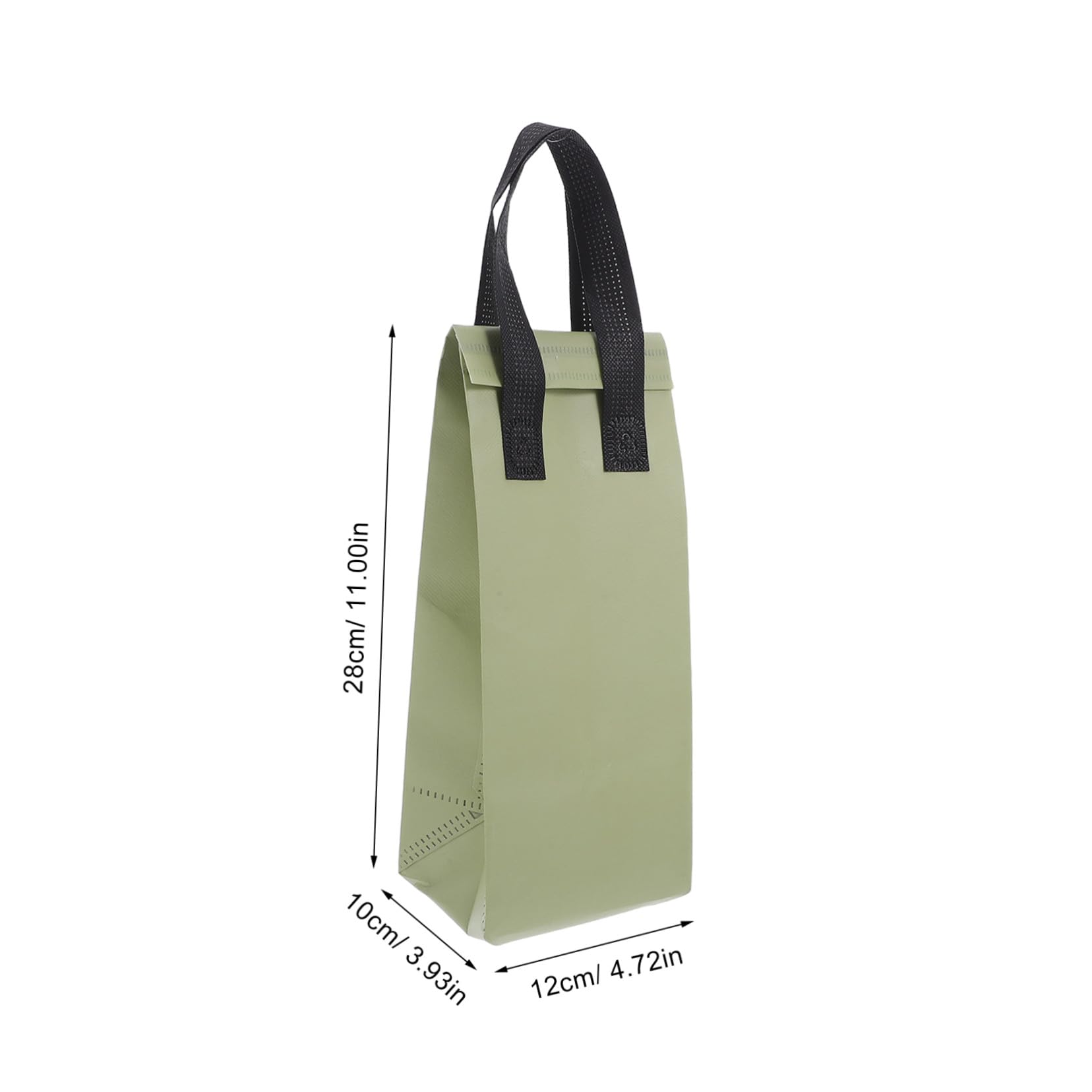 Anneome 50 Stück Isoliertaschen für Lebensmittel Thermisch Isolierte Leichte Tragetaschen aus Vliesstoff Handtasche für Heiße und Kalte Getränke Wie Kaffee Milchtee für Catering Takeaway