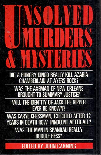 Unsolved Murders and Mysteries 0948397713 Book Cover