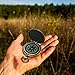 Wedhapy Compass Golden Compass Compass Navigation Compass Hiking Survival Glow in The Dark Metal Compass Waterproof Camping Navigation Compass Survival Gear for for Backpacking, Outdoor Activities