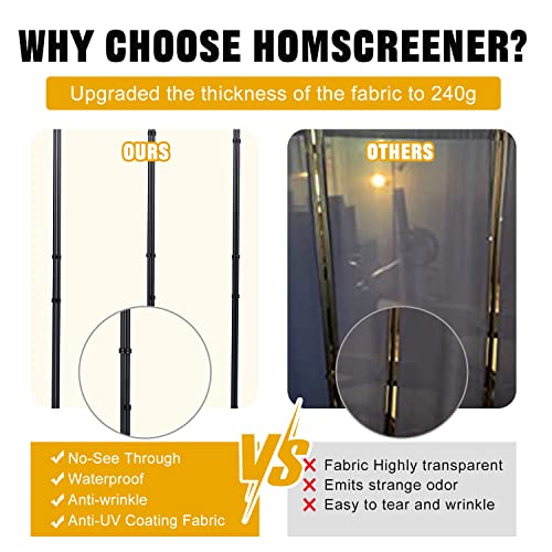 image for HOMSCREENER Room Divider 6FT Portable Room Dividers and Folding Privac
