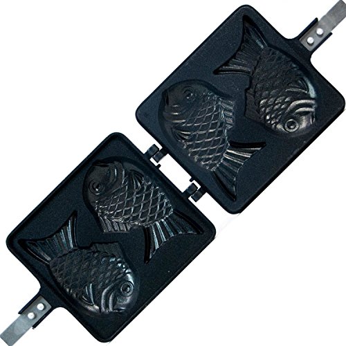 Comparison: Best Pan For Cooking Fish 7 COOKKING - Taiyaki Japanese Fish-shaped Pancake Double Pan, Made in Korea