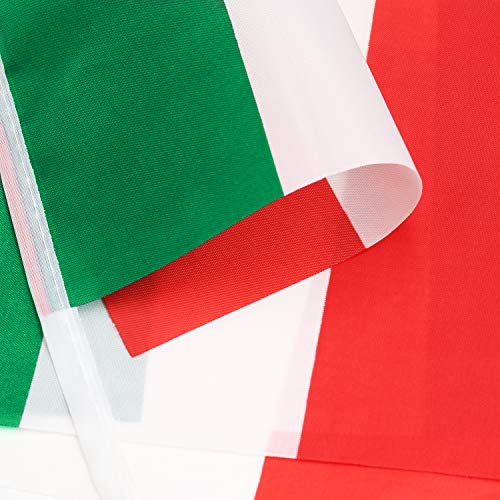 Image of Anley Italy Italian Republic String Pennant Flags - Patriotic Events 2nd of June National Day Decoration Sports Bars - 33 Feet 38 Flags
