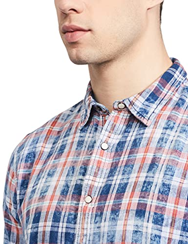 Image of Pepe Jeans Men's Checkered Slim Fit Casual Shirt