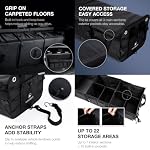 1680D 114L Extra-Large Collapsible Car Trunk Organizer with Lid - Image 5