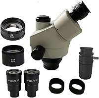 Vista 1 de Kit de microscopio 3.5X-180X Simul Focal Trinocular Microscopio estéreo Accesorios opcionales Microscopio Microscopio Microscopio Adaptadores