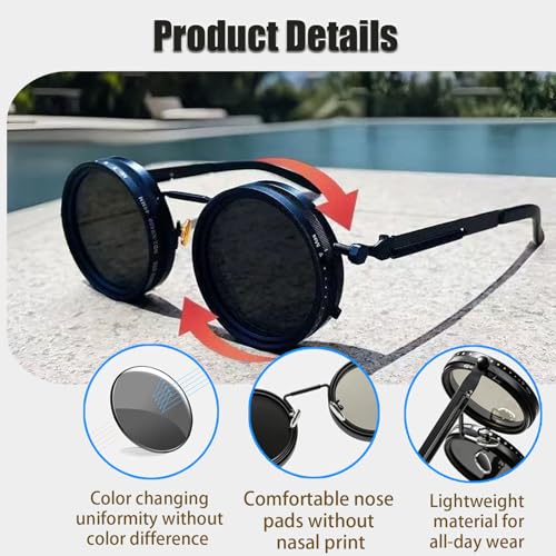 Organismt Sunglasses, Ballee sunglasses Adjustable Women & Men, 400V Lens Sunglass - Flexitint Retro Sunglass3