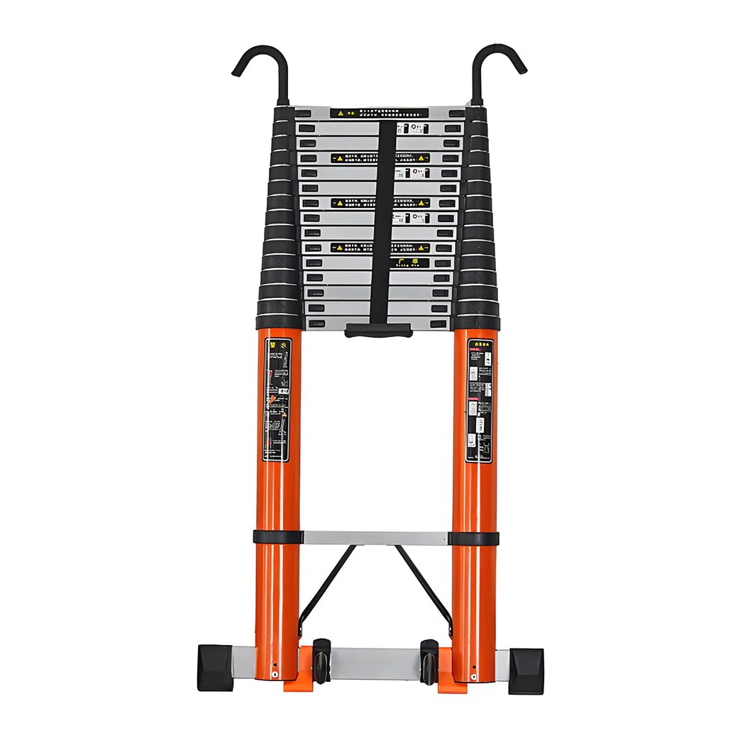 ANDIARBEIT Hoogteangst telescopische ladder van aluminium, compact en