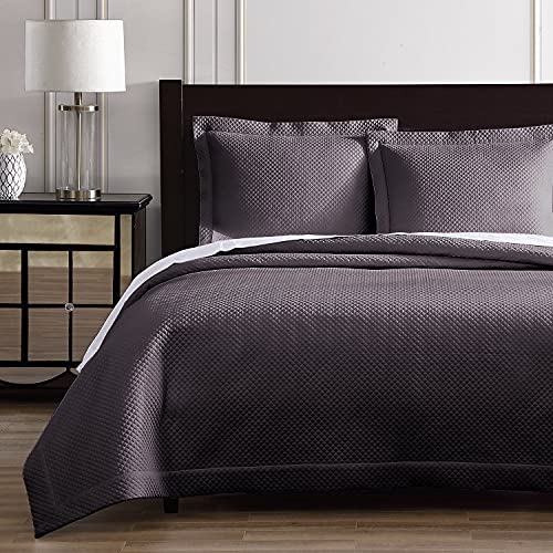 Pure Parima Super Soft Diamond Quilted Coverlet Set For All Seasons, 100% Giza Egyptian Cotton cover