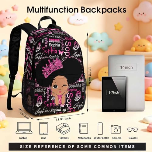 Image of Custom Backpack for Girl Kid Personalized Backpacks Set Back to School