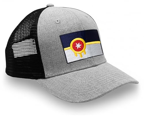 Image of International Tie City Hat for Men and Women, Adjustable Snapback Trucker Baseball Cap with Embroidered Patch