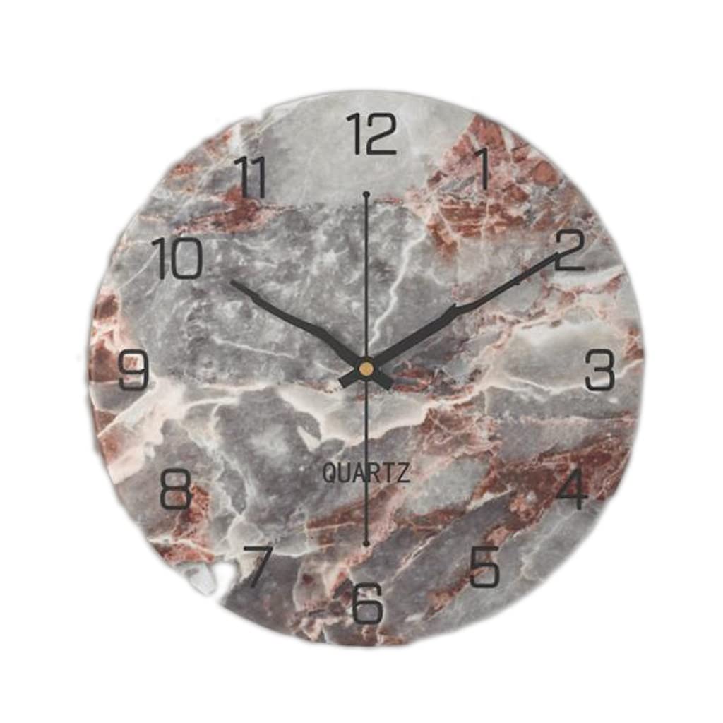 Horloge murale salon 30cm quartz silencieuse de couleur noire pour maison