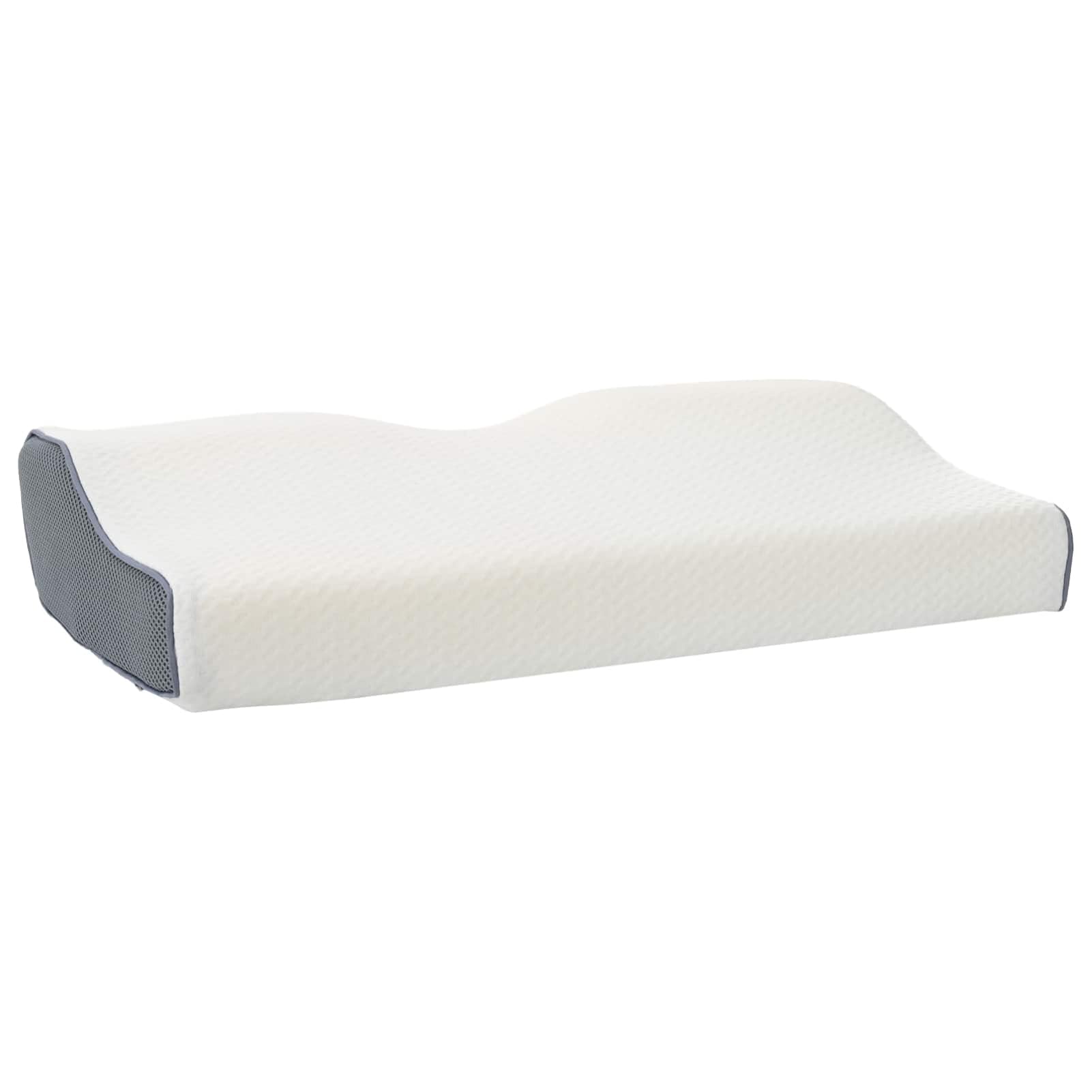 Homgoday Ergonomisches Nackenpolster Wei? - Atmungsaktives Polyester Kissen für Wohnzimmer & Schlafzimmer - 60 x 34 x 11 cm Stuhlkissen Model42012694