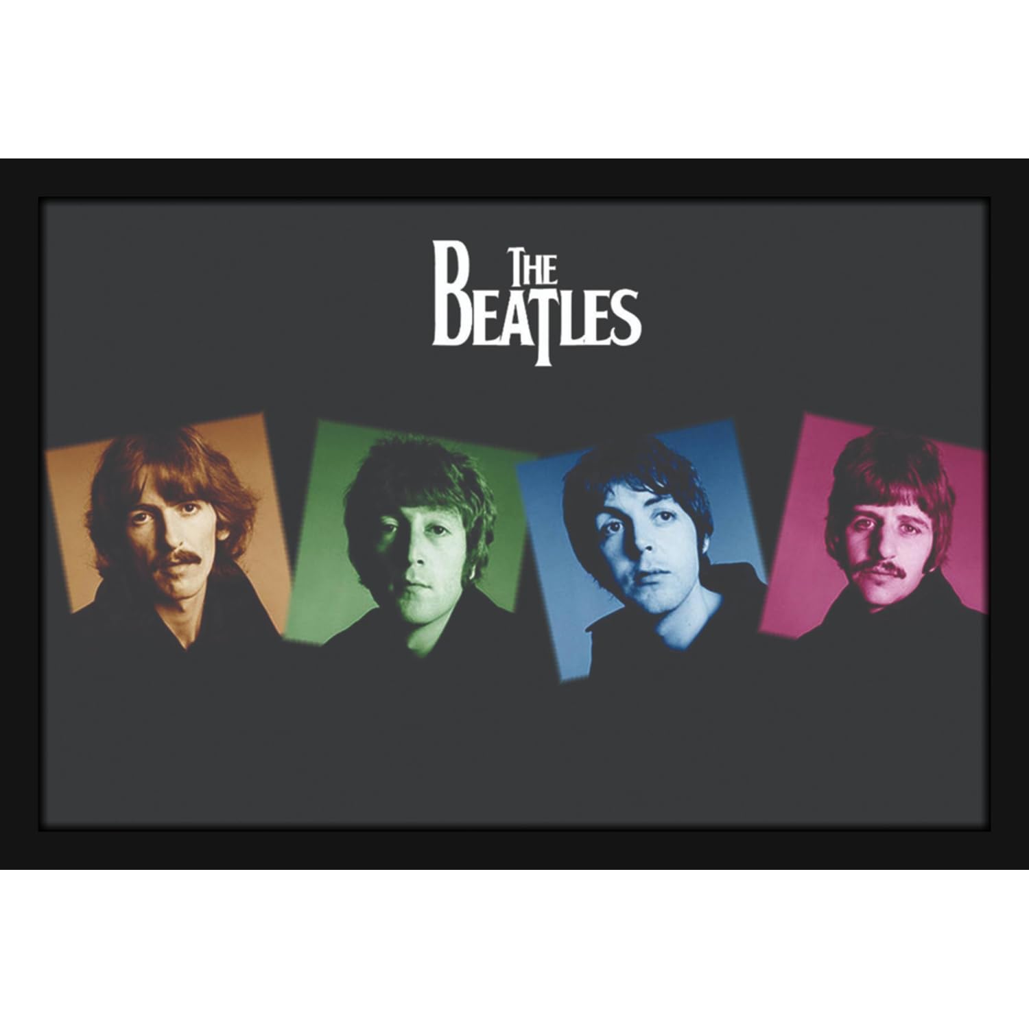 Beatles English Rock Band Painting Hanging Photo Frame Decorative Item for Living Room, Bedroom, Home Decor and Wall Decoration (MM 123, 8x12 Inch, Paper, Without Plexi Glass)