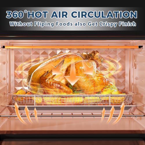 Image of Air Fryer Basket for Oven, Extra Large Oven Air Fryer Basket and Tray Set