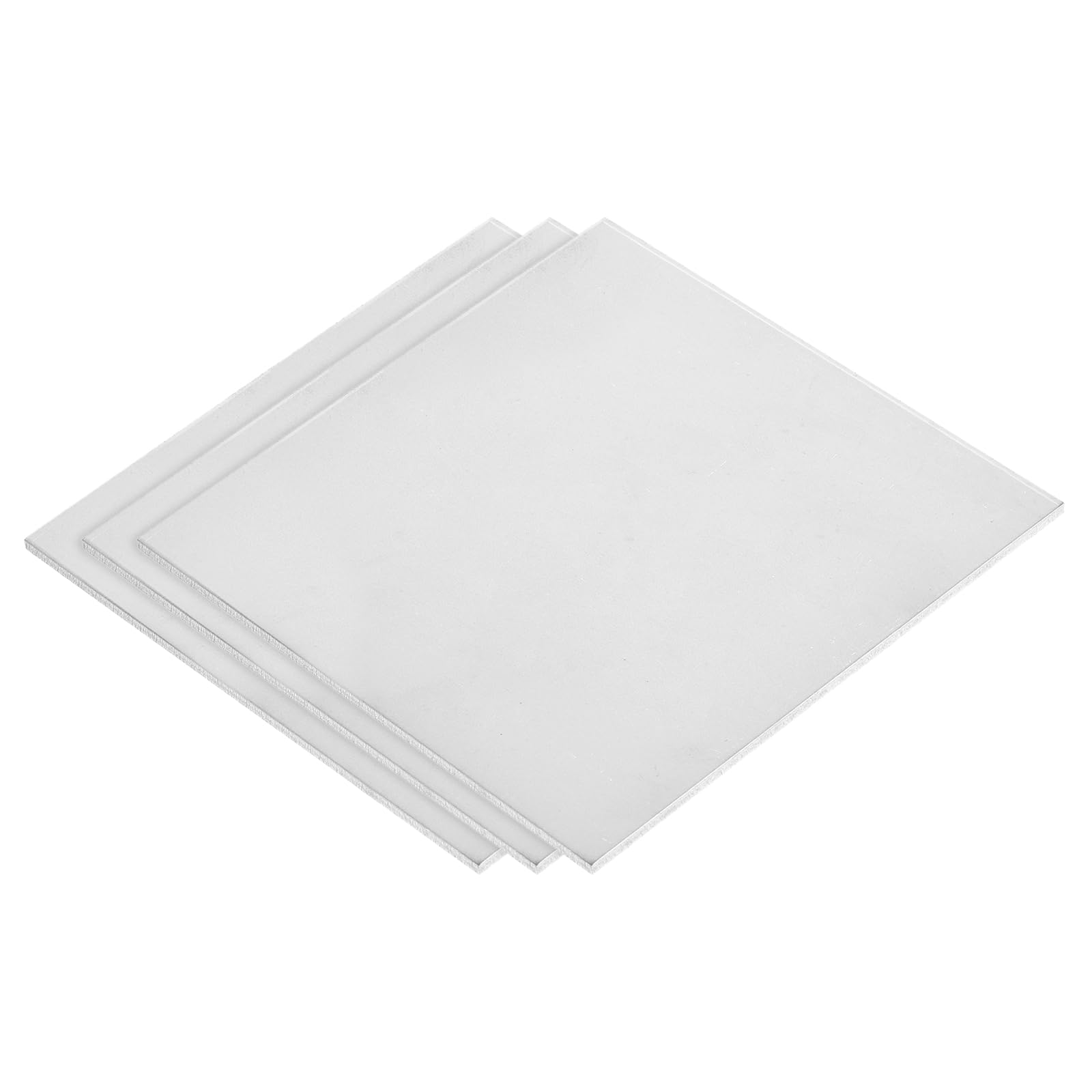 QUARKZMAN 3Pcs Plaque En Titane GR2, 100x100x2mm Plaque En Alliage De Titane Pour Machines Industrielles Travail Des Métaux (4"x4"x0.08")