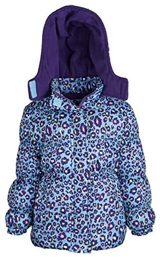 Pink Platinum Baby Girls Fleece Lined Down Alternative Puffer Bubble Jacket - Turquoise (24 Months)
