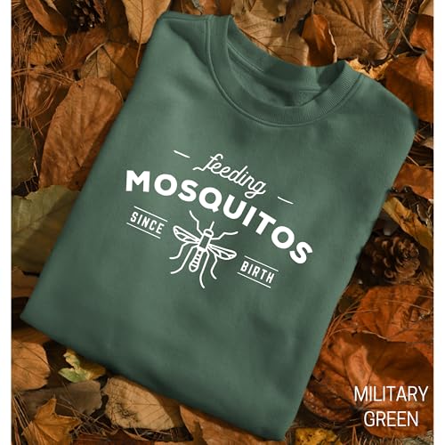 Feeding Mosquitos Since Birth Printed Unisex Softstyle Sweatshirt White3