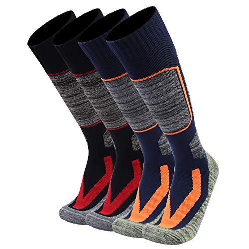Sierry Ski Socks - Womens Mens Skiing Socks, Snowboard Socks for Cold Weather, Winter Outdoor Sports