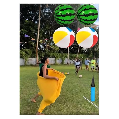 Granny Pants Yard Game with Balls Freaky Wonder Pant Giant Back Yard Outdoor Toss and Catch Ball Game Adults Family Garden Lawn Backyard Play Fun Games Summer Beach Party Camping Activities (Yellow)