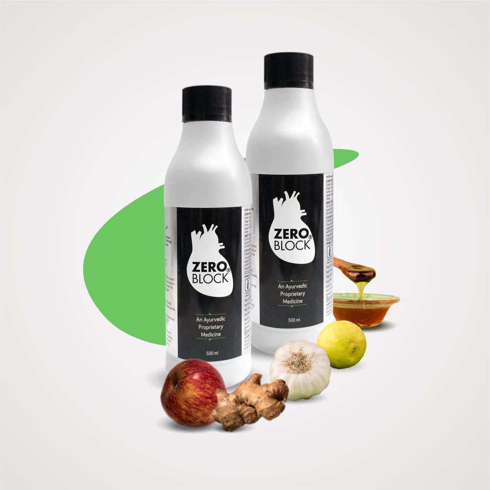 Senera Essentials Zero Block an Ayurvedic Mixture for Heart Wellness (Apple Cider, Ginger, Garlic, Lemon and Honey, 500ml + 500ml) Syrup - Pack of 2 (B089NP7T2V) Amazon Price History, Amazon Price Tracker