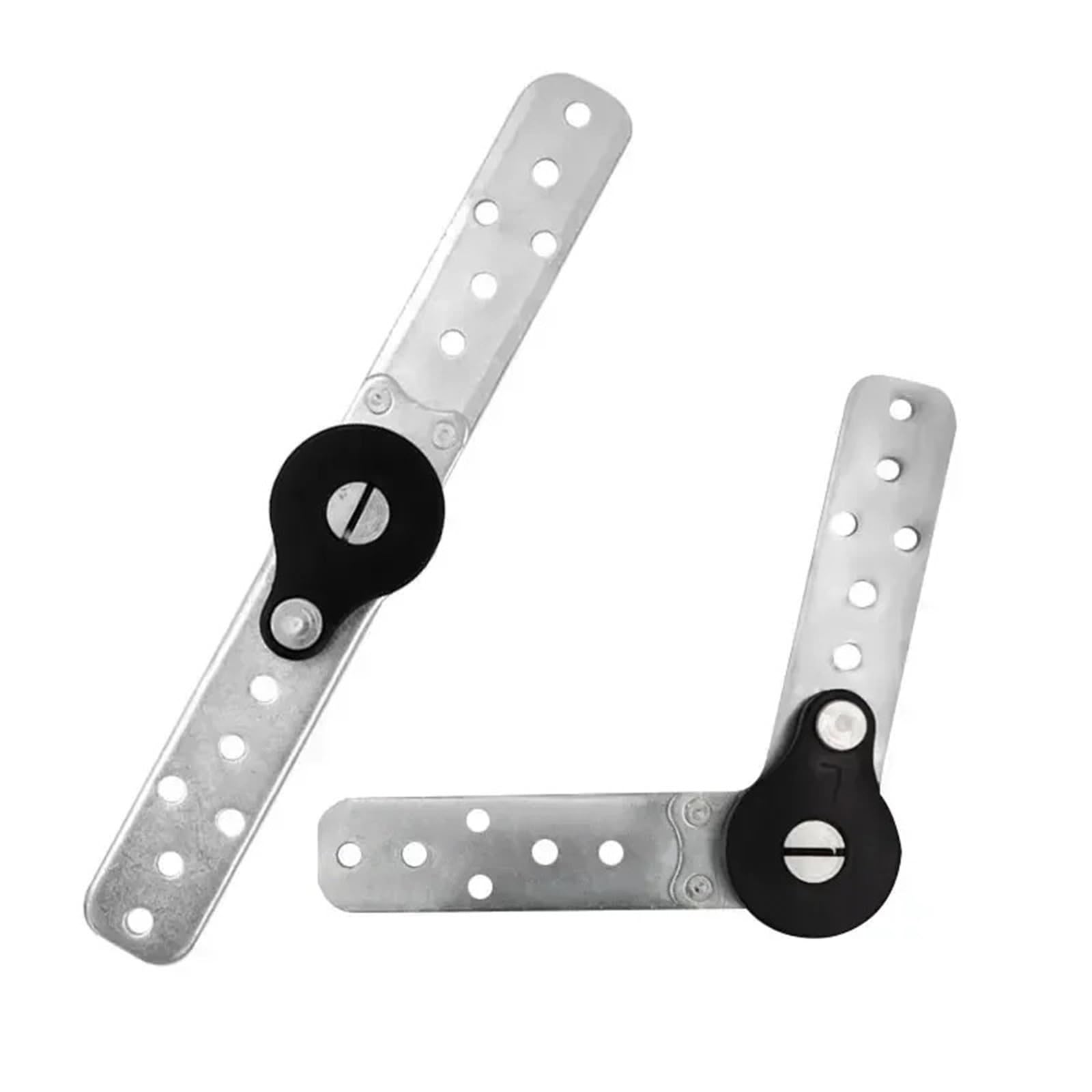 Rmwkrmogrf 105-195 Degrees Furniture Adjustable Angle Adjuster Mechanism Hinge Hardware 90-190/105-180/90-180/105-195 2Pcs(105-195 Degrees)