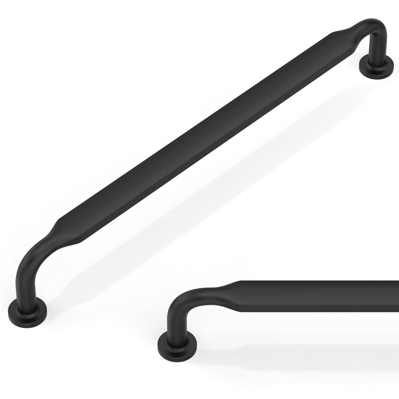 Talentedeco 10 Pack Matte Black Cabinet Pulls 7.5 Inch(192mm) Kitchen Cupboard Handles Cabinet Hardware for Drawer Pulls — image 1