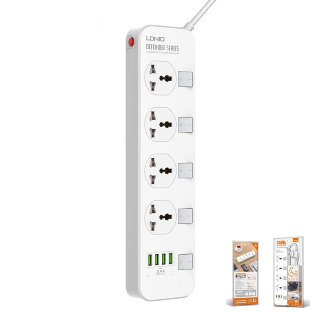 LDNIO SC408 Power Strip with Surge Protector Socket