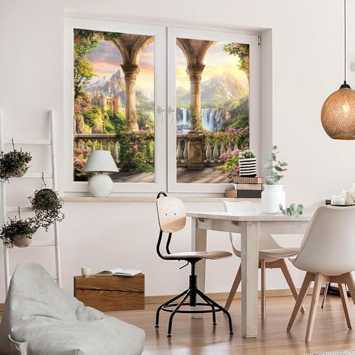 Film decorativo de vinilo para ventana 17.7x23.6 pulg x 2 piezas miniatura 5