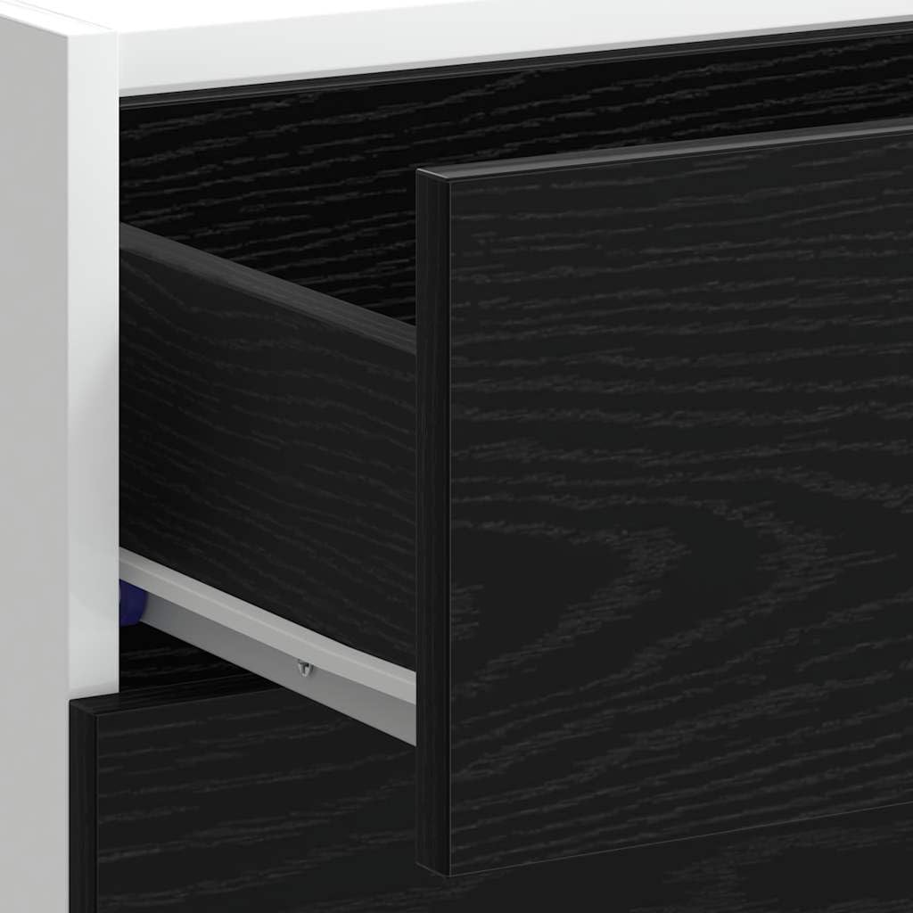 vidaXL Base per Cucina Rovere Nero 40 x 46 x 81,5 cm