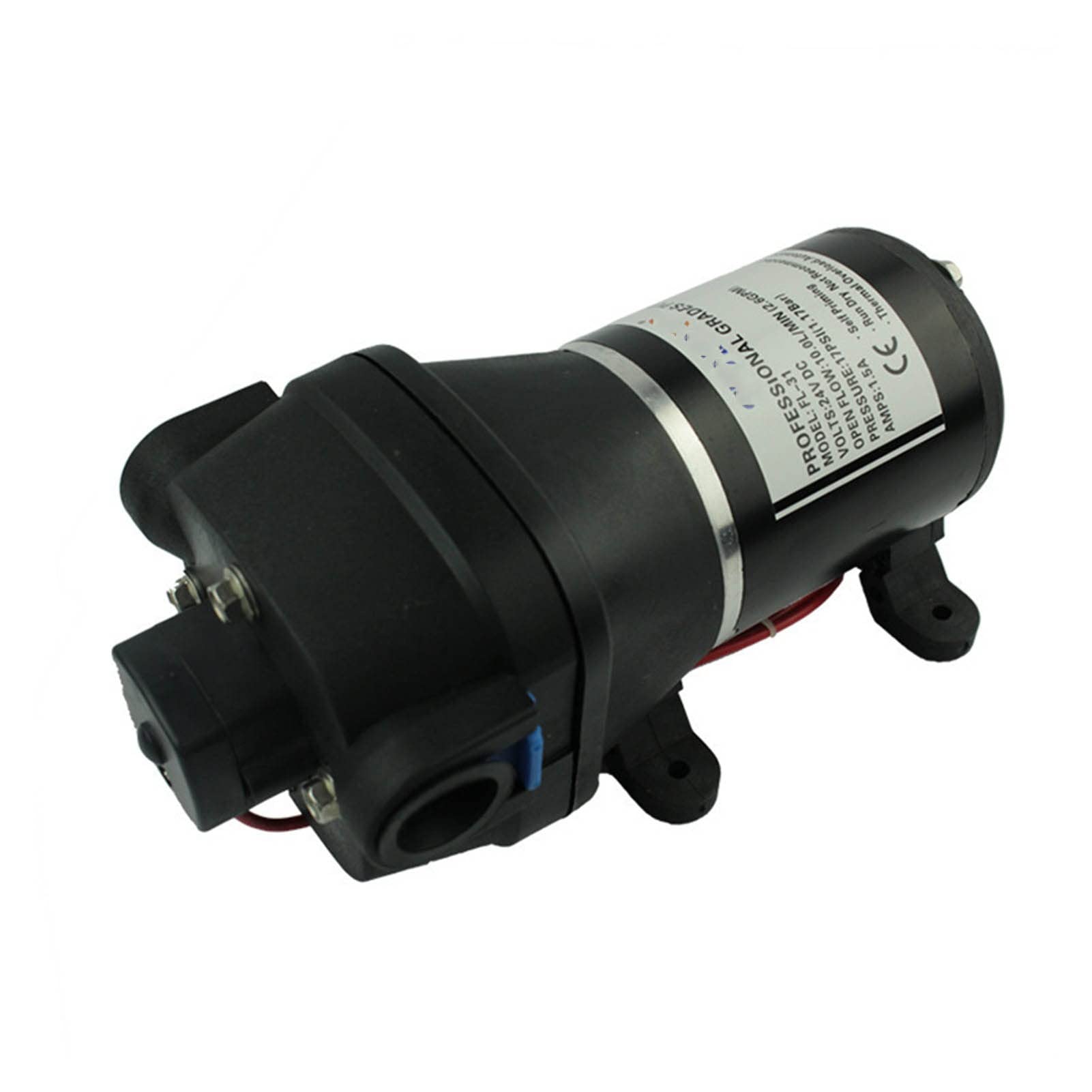 Bomba de diafragma 10 m3/h con válvulas Viton Diafragma Santoprene 17PSI Interruptor de demanda 24V
