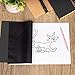 200 Sheets Carbon Paper Black Graphite Paper Transfer Tracing Paper and 5 Pieces Ball Embossing Styluses for DIY Woodworking, Paper, Canvas and Other Art Craft Surfaces