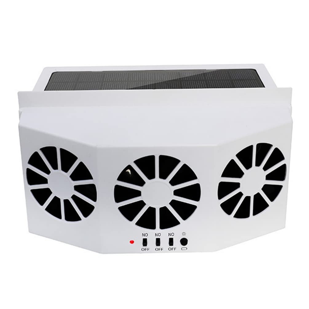 Solar Powered Car Exhaust Fan Circulation Cooler for Vehicles Easy Installation Energy Efficient Conditioner for Hot Weather